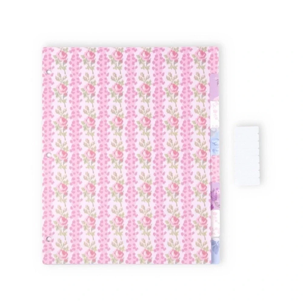 Love Shack Fancy Binder Dividers 8 Tabs Coquette School Target Yoobi Floral NEW